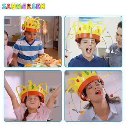 "Revolving Chow Crown Party Game for Kids - Fun and Tidy Christmas Entertainment"