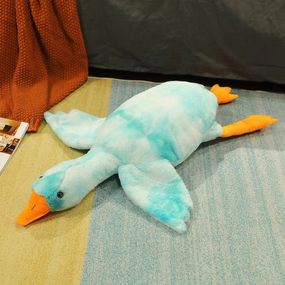 Large Duck Plush Toy - Soft and Fluffy Sleep Pillow for Children - Adorable Animal Stuffed Swan Goose Doll Floor Mat