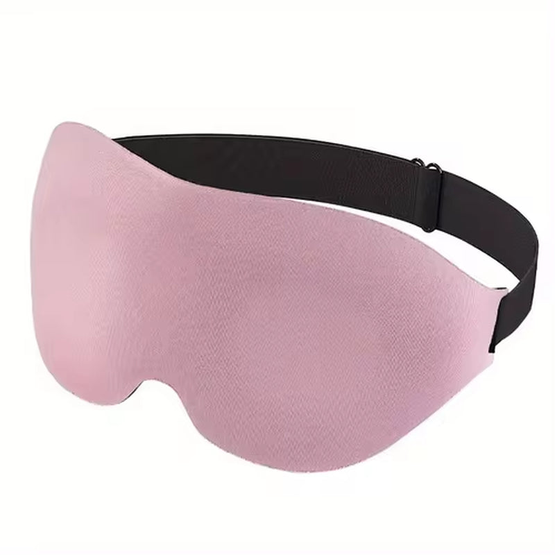 3D Contoured Cup Eye Mask for Sleeping with Concave Molded Design - Block Out Light for Men and Women