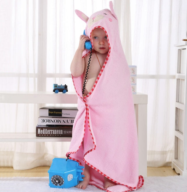 Animal cartoon baby cloak towel cloak