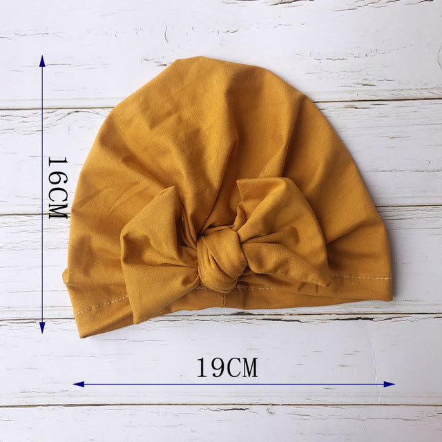 Knot Bow Baby Headbands Toddler Headwraps 6m-18m Baby Turban