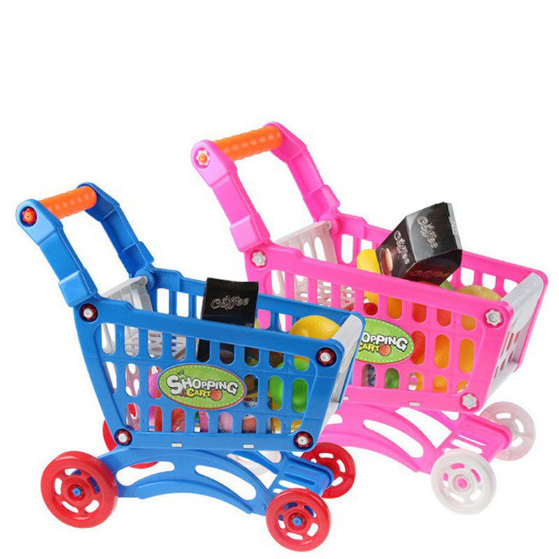 Family Toy Double-layer Children's Simulated Shopping Cart