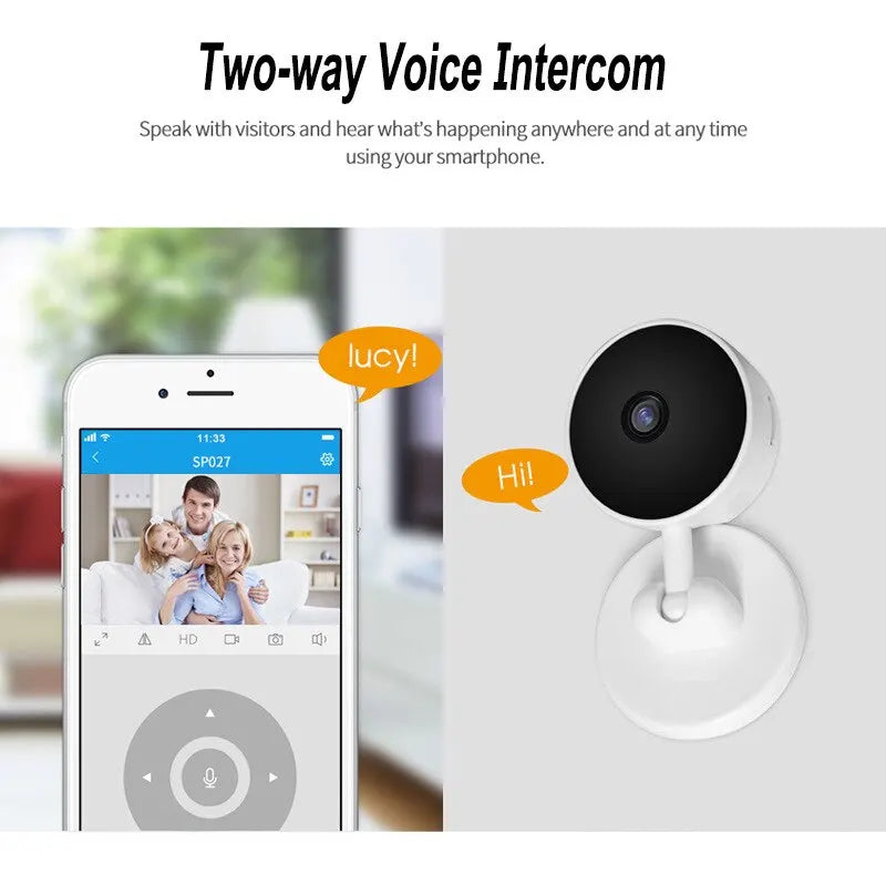 Professional title: "Tuya Smart Wifi Baby Monitor with 3MP Video Surveillance, Two-Way Audio, Night Vision, and Newborn Security Protection"