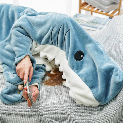 Shark Blanket Pajamas with High Quality Fabric - Perfect Christmas Gift