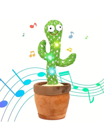 "Dancing Talking Cactus Toy for Infants, Singing, Mimicking, Recording, Repeating, Sunny Cactus Theme"