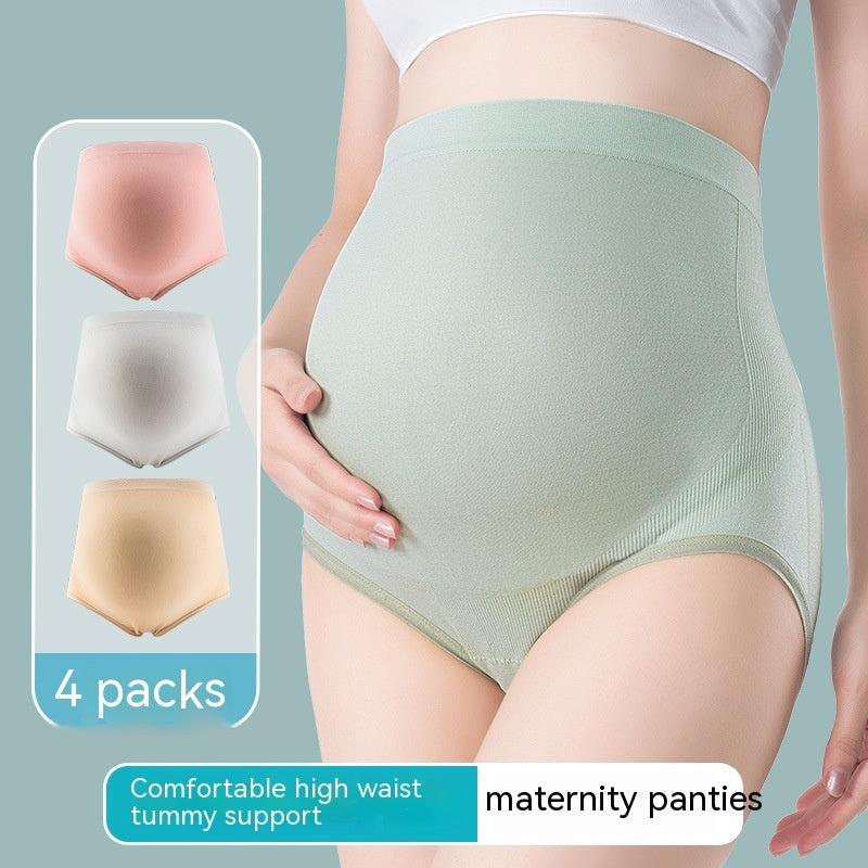 Thin Breathable Cotton Crotch Belly Support Postpartum Pregnant Women Seamless Underwear