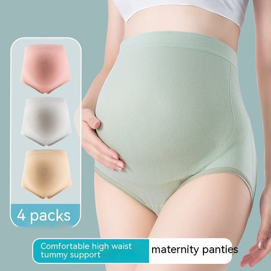 Thin Breathable Cotton Crotch Belly Support Postpartum Pregnant Women Seamless Underwear