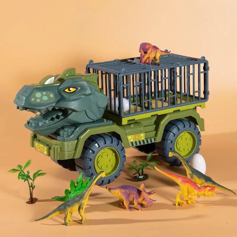 Family Boy Dinosaur Puzzle Car Toy