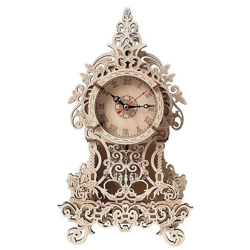 Wooden Owl Pendulum Vintage Clock DIY 3D Puzzle Kit for Adults, Children, and Teens