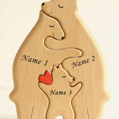 Personalized Animal Small Wooden Board Puzzle Anniversary Handmade Gift For Family