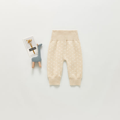 Children's Cotton Knitted Wool Polka Dot Pants