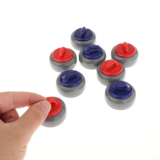 Tabletop Curling Game Set - Portable Indoor Sports Toy for Family Entertainment