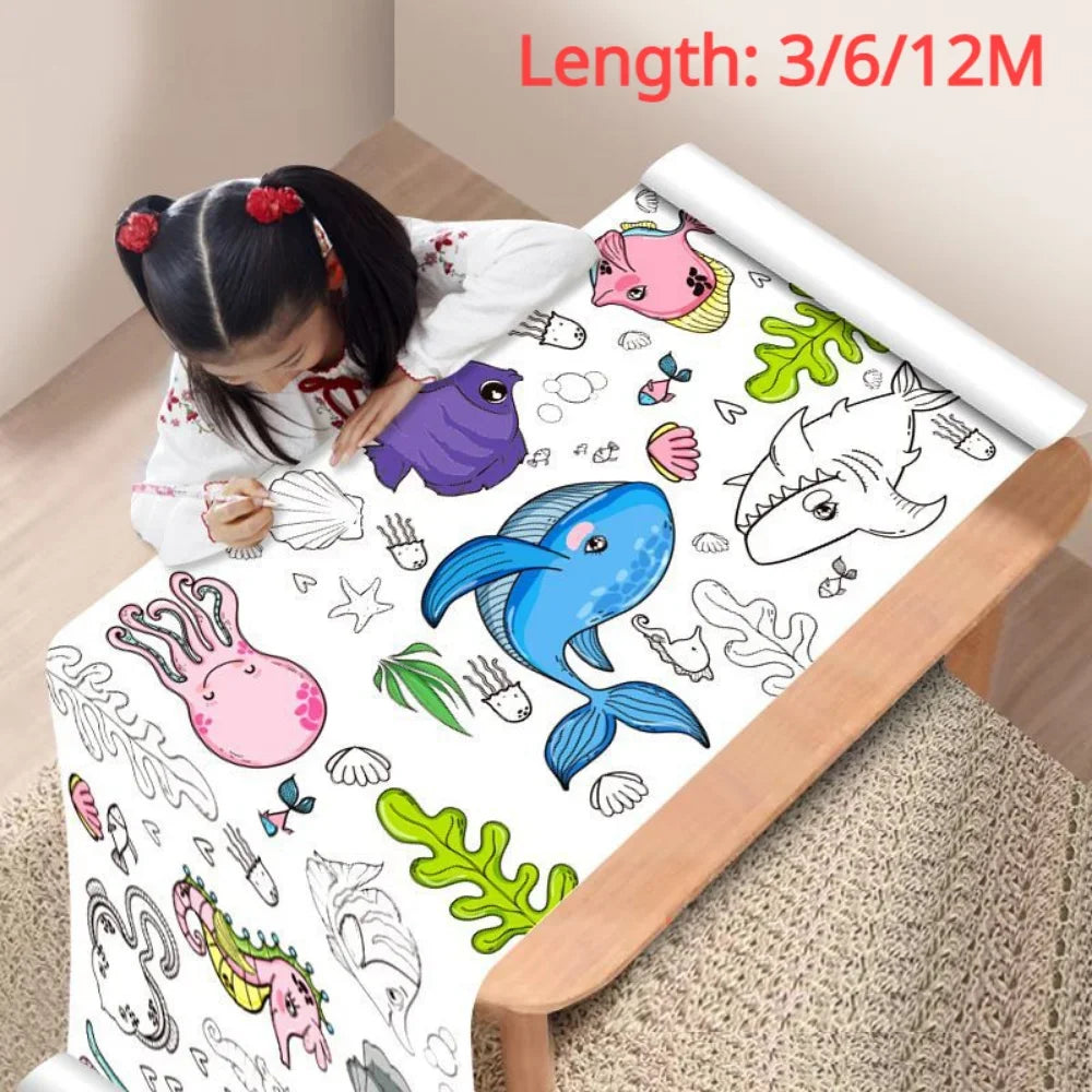 Children's Drawing Roll DIY Graffiti Scroll Educational Toy