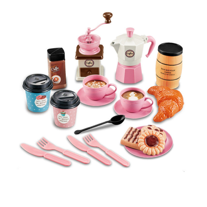 New Coffee Snack Afternoon Tea Set Children's Family Toys