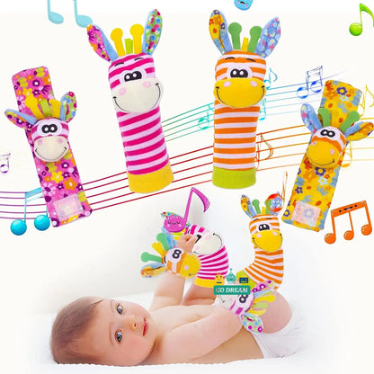 Infant Wrist Rattle Socks: Early Educational Development Toy for Babies 0-12 Months