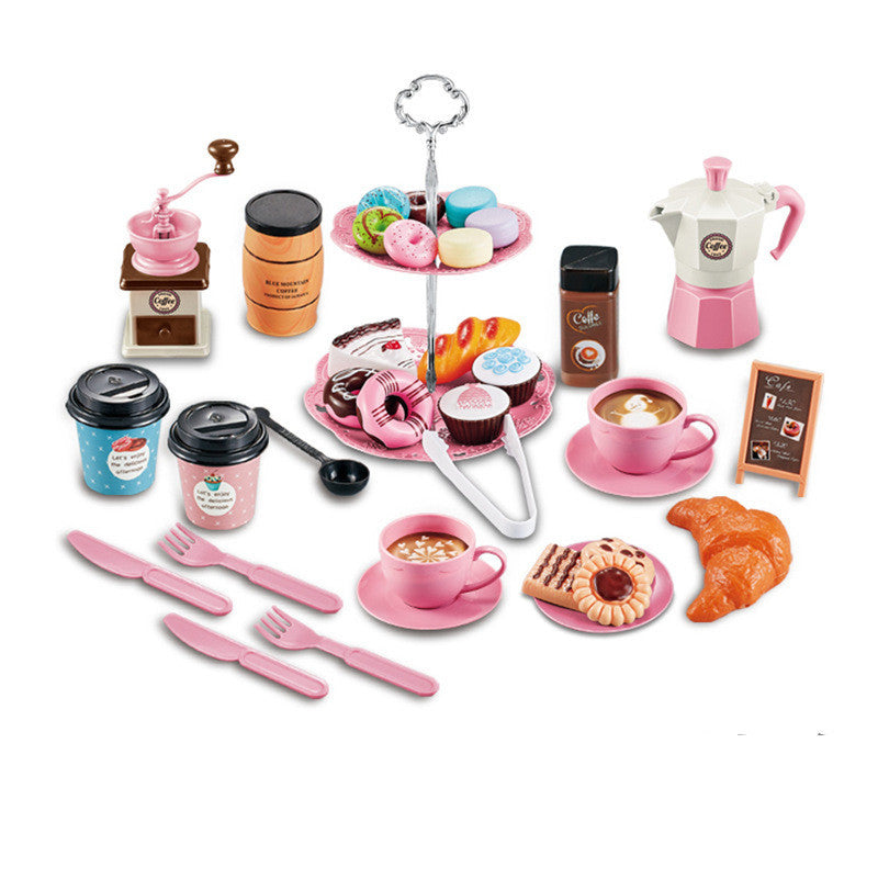 New Coffee Snack Afternoon Tea Set Children's Family Toys