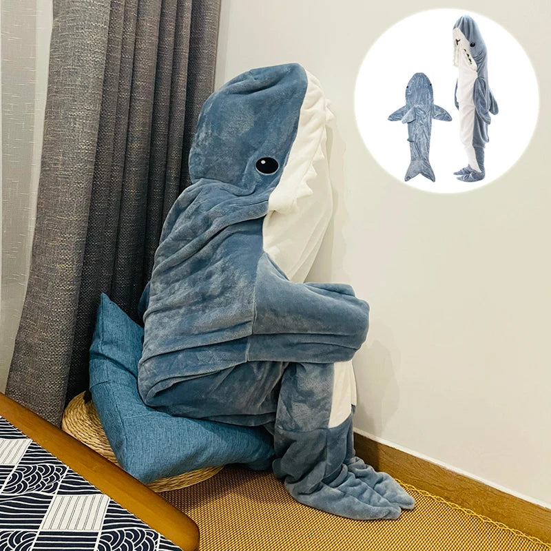 Shark Blanket Pajamas with High Quality Fabric - Perfect Christmas Gift