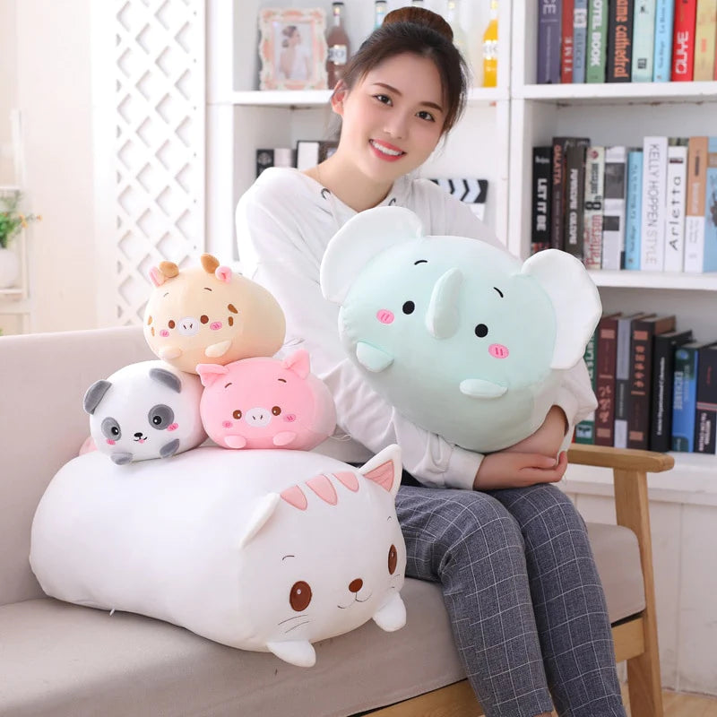 Animal Cartoon Plush Pillow Cushion - Adorable Kids Birthday Gift