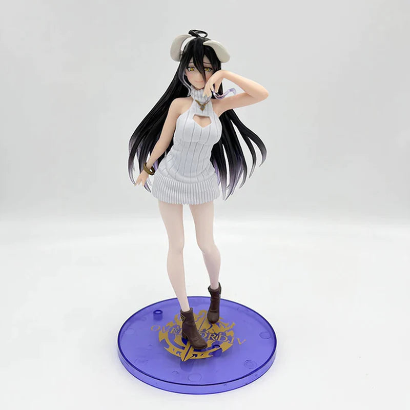 "Overlord III Albedo 21cm Anime Figure - Ainz Ooal Gown Action Figure"