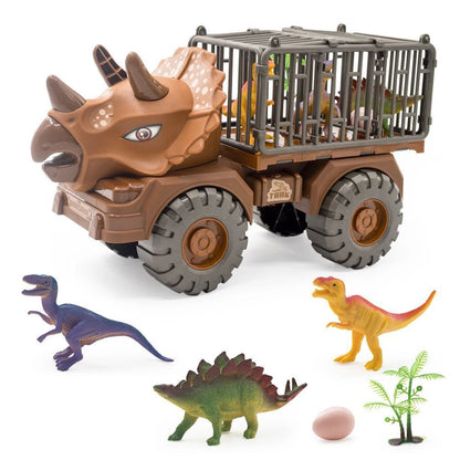 Family Boy Dinosaur Puzzle Car Toy