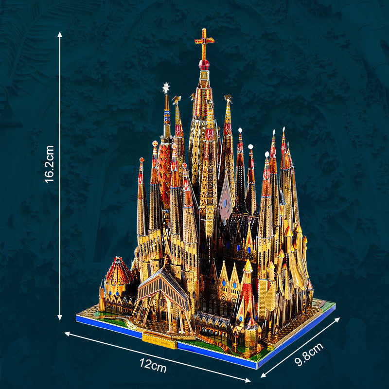 3D Metal Puzzle Saint Family Cathedral Architecture Children's Toys