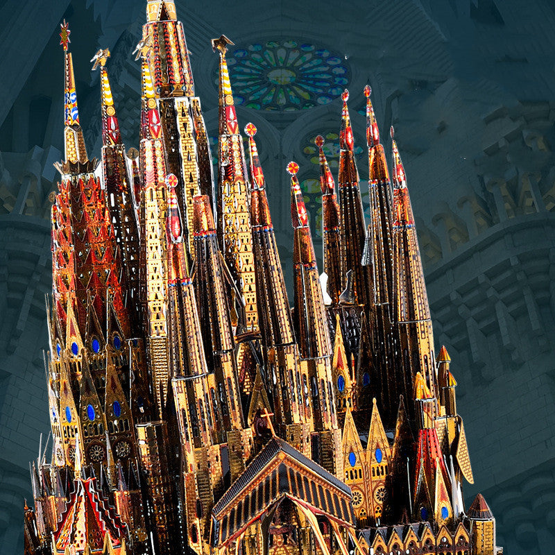 3D Metal Puzzle Saint Family Cathedral Architecture Children's Toys