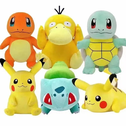 20cm Pokemon Stuffed Plush Toys Pikachu Raichu Jenny Turtle Anime Doll - Kids Birthday & Christmas Gift