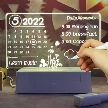 LED Message Board Night Light with USB Connectivity and Pen - Ideal Gift for Children, Girlfriend, or Home Decoration