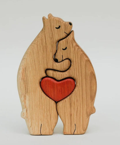 Personalized Animal Small Wooden Board Puzzle Anniversary Handmade Gift For Family