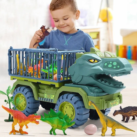 Family Boy Dinosaur Puzzle Car Toy